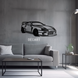 Панно из дерева Toyota Supra 70х30 см 11133 фото 1