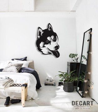 Панно из дерева Huskies 60059 фото