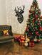 Дерев'яне панно Олень Merry Christmas
