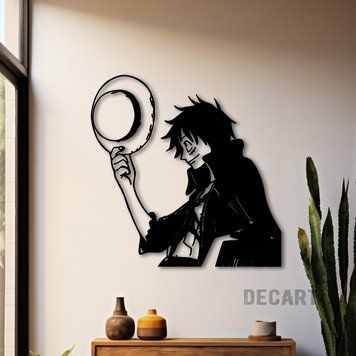 Дерев'яне панно Монкі Д. Луффі One Piece 60х49 см 800169 фото