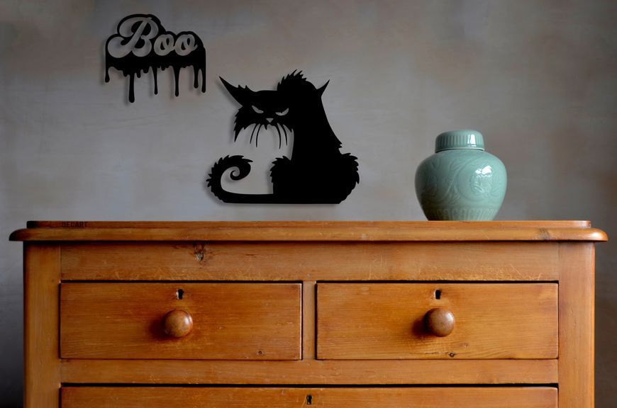 Панно из дерева Boo Cat 19012 фото