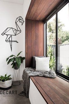Панно из дерева Geometric flamingo 60035 фото