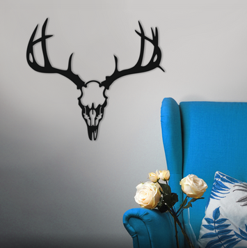 Панно из дерева "Череп оленя Deer skull" 60044 фото