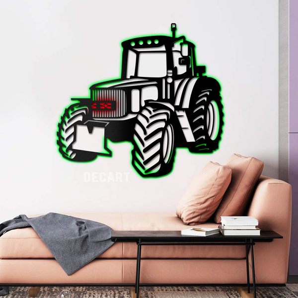 Панно из дерева Tractor 50х46 см 11143 фото